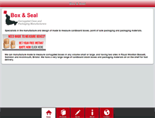 Tablet Screenshot of boxandseal.co.uk